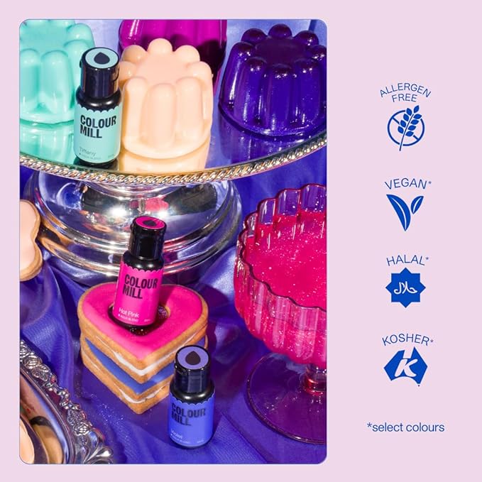 Colour Mill Aqua Blend Water-Based Food Coloring, 20 Milliliters Royal