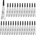 200 Pcs Party Blowers Noise Makers Party Horns Blowout Clappers Noisemakers for Halloween Christmas Birthday Sporting Party New Year's Eve Party Supplies 2025(Black Silver)