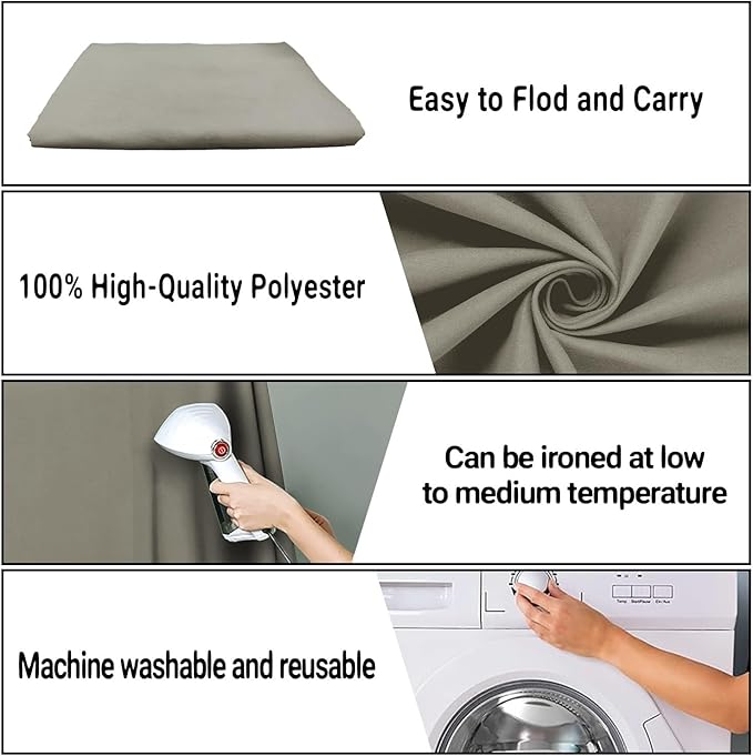 10x20FT Large Gray Screen Backdrop Photo Background, Pure Grey Color, Professional Photography Video Studio, Events, Streaming, Games, Live Streaming
