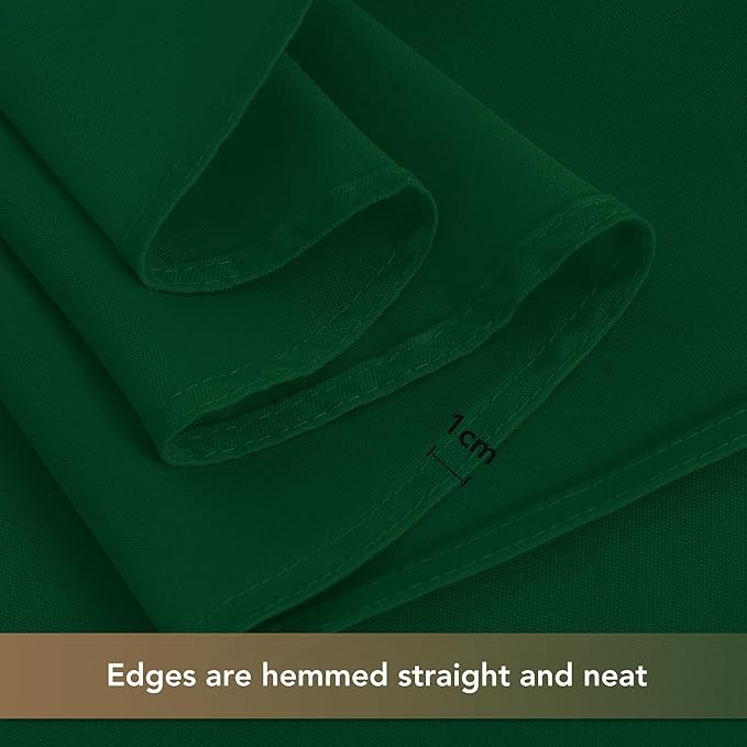 sancua Small Square Tablecloths 36x36 Inch - Hunter Green Table Cloth for Square or Round Tables, Washable Polyester Fabric Table Cover for Christmas Nightstand End Bedside Tables