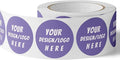 150 Custom Circle/Square BOPP Roll Labels- Personalized Stickers for Business Logo, Party, Wedding Favor, Baby Shower-Any Design Text + Image, Matte/Gloss Finish (4 * 1.5 Inch)