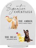 Pet Signature Drink Wedding Signs