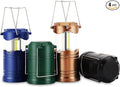 Lichamp LED Camping Lantern, 4 Pack Battery Powered Flashlight for Power Outages, Portable Collapsible Hanging Light Essential for Home, Outdoor, Emergency Lamp Survival Kit Gear for Hurricane, C5