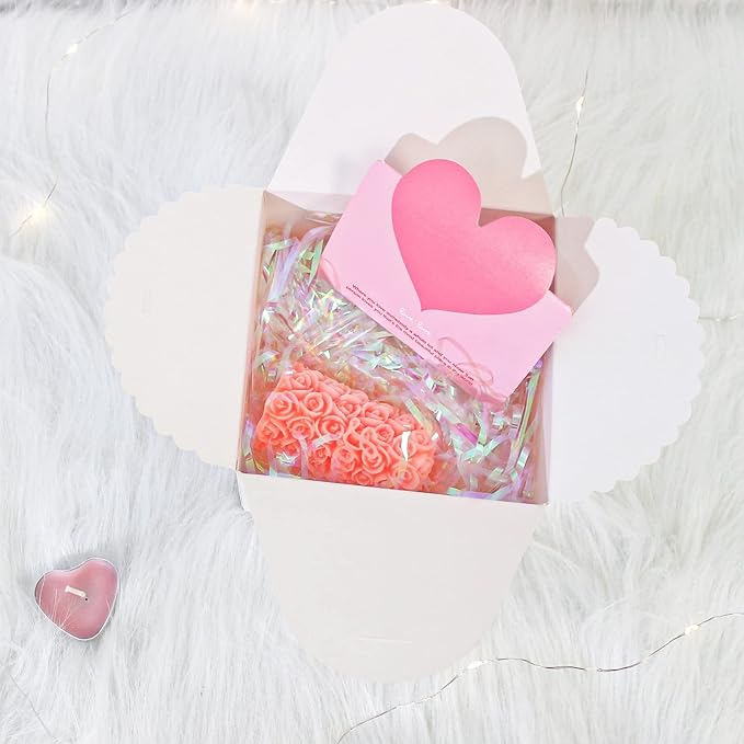 Silver Glitter Gift Boxes, 10 PCS Small Gift Box with Lids Bulk for Wedding, Party, Birthday, Valentine's Day and More, 4.75” x 4.75” x 3.53” Fancy Present Box for Gift Giving