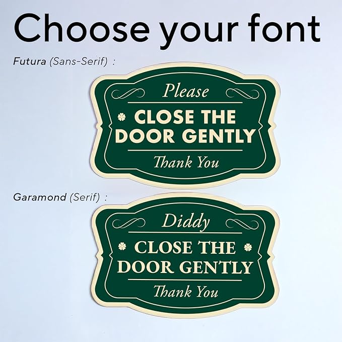 Custom Decorative Outdoor Metal Sign - Personalized Aluminum Driveway Sign, Waterproof, Made in USA - Design 3 Forest Green 42x28 In