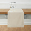 Solino Home Linen Table Runner 90 Inches Long - Cotton Linen Hemstitch Table Runner 14 x 90 Inch for Fall, Autumn, Halloween, Thanksgiving, Christmas