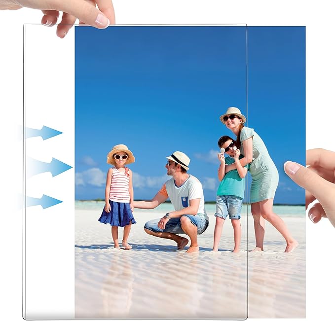 Magnetic Picture Frames for Refrigerator 4x6 Inch, Magnetic Photo Holders for Fridge, 8 Pack Acrylic Magnetic Picture Frame for Displaying Frames,Children Artworks
