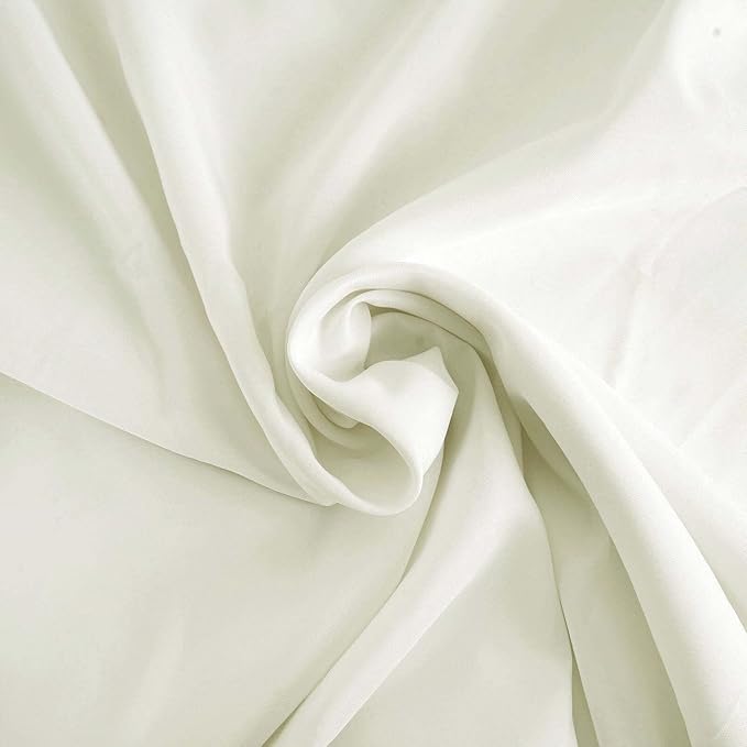 Efavormart Round Tablecloth, 90 Inch Stain & Wrinkle Resistant Washable Table Cloth, Decorative Polyester Fabric Table Cover for Banquet, Wedding, Dining- Ivory