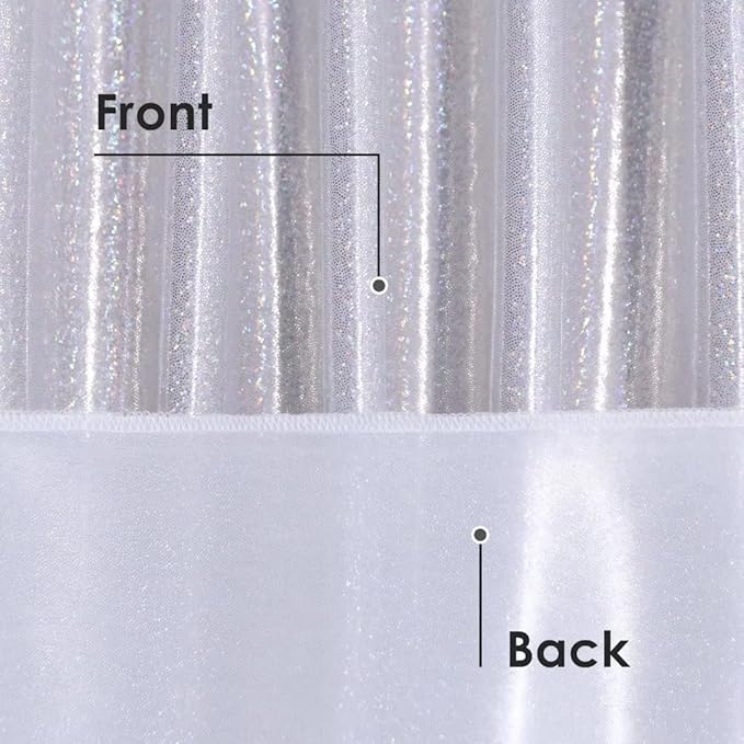 Fitable Silver Sequin Tablecloth for Parties 52x70 Inch - Sparkle Glitter Table Cloth Laser Rectangle Overlay for Wedding Baby Shower Ceremony Birthday Holiday Banquet
