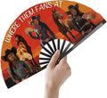 Where Them Fans at Folding Fans for Line Dancing, Boots On The Ground, Line Dance Popping Fan, Western Clack Fan for Dance, Party, Decoration, 13In