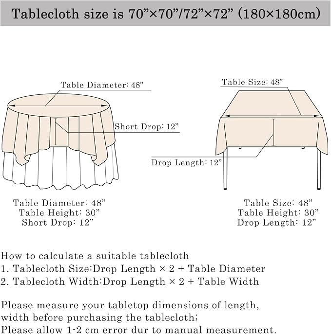 ShinyBeauty Lavender Table Cloths for Party 2 Packs, 72X72 Inch Sequin Tablecloths Square Shimmer Tablecloth Overlay Lilac Tablecloths Rectangular for Wedding, Birthday Tables