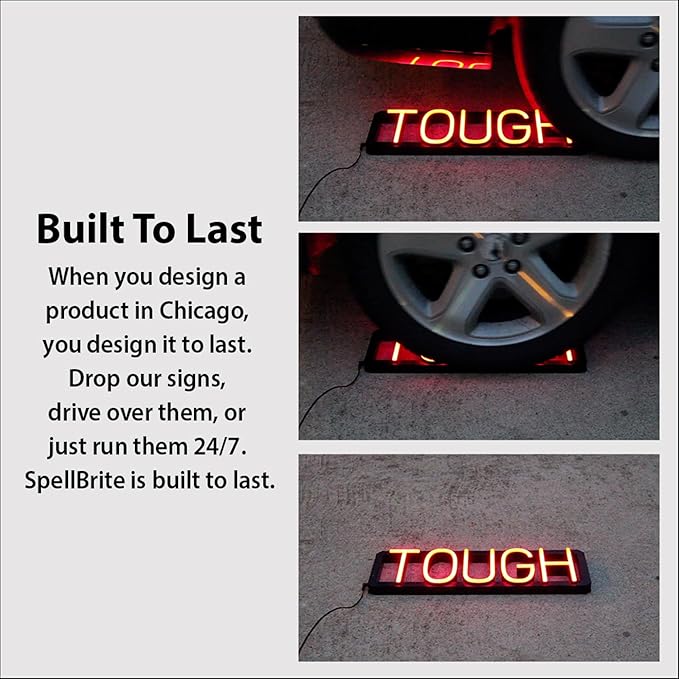 SpellBrite TO-GO BEER Sign | Beer-Related Sign with Neon Look, Green LED Light Source | 19.8" x 15.0"