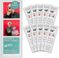 pbf PHOTO BOOTH FRAMES 2x6 Magnetic Picture Frames for Refrigerator | 2 x 6 Clear Magnetic Vinyl Frames for Photo Strips for Fridge (10-Pack)