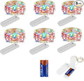 ZNYCYE 50 LED Fairy Lights with Timer, 6 Pack 8.2 Ft 8 Modes Battery Operated String Lights, Multi-Color for DIY Wedding Bedroom Mason Jar Vases Table Party Christmas Decoration