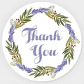 Custom Stickers for Weddings, Birthdays & Businesses - Personalized Labels with Your Logo - Waterproof, Fade and Heat Resistant - Pack of 100-1000 (Wreath O, 3.5 Inch)