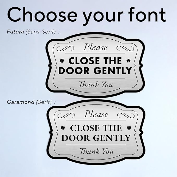 Custom Personalized Metal Signs - Aluminum 12x8 In, Waterproof, Silver, Driveway, USA