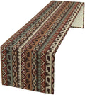 Retro Cabin Table Runner Rustic Bear Forest Farmhouse Lodge Jungle Table Runner for Dinner Party Living Room Kitchen Aztec Vintage 13x108 Inch