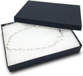 TheDisplayGuys - 25-Pack #53 Kraft Paper Cardboard Gift Boxes/Jewelry Cases w. Cotton Padding & Lid - Matte Black - (5.4" x 3.9" x 1.0")