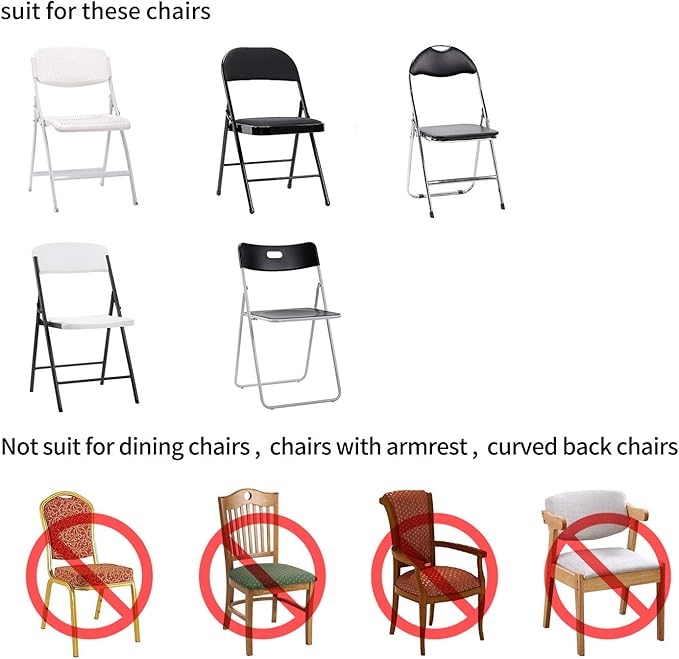 Peomeise Stretch Spandex Folding Chair Cover for Wedding Party Dining Banquet Event (Fuchsia,25pcs)