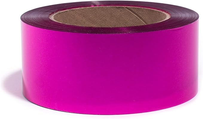 TCDesignerProducts Cerise Metallic Streamer, 2 Inches Wide x 500 Feet Long
