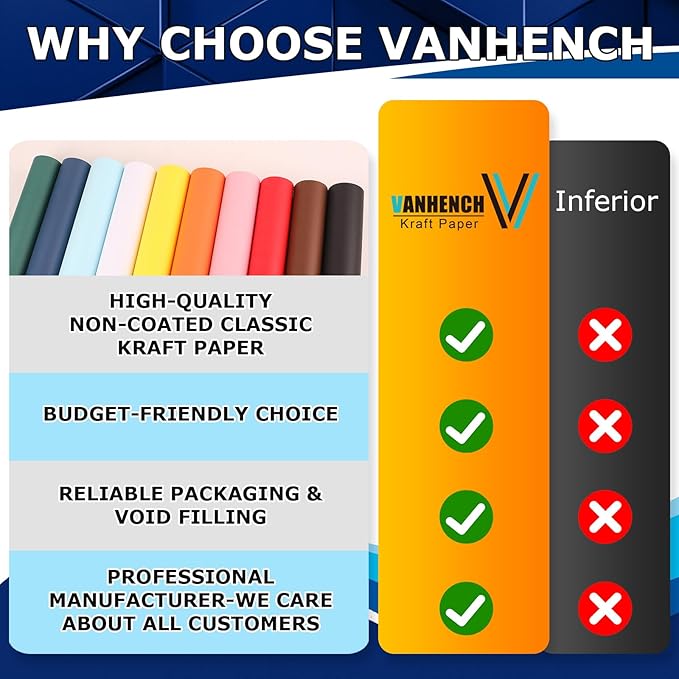 Vanhench 30"×1200" (100') Red Wrapping Paper Roll, Craft Paper for Wedding, Birthday, Holiday & Mother's Day Gifts Wrapping, Bulletin Board Paper