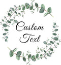 Custom Stickers for Weddings, Birthdays & Businesses - Personalized Labels with Your Logo - Waterproof, Fade and Heat Resistant - Pack of 100-1000 (Wreath J, 2 Inch)