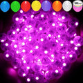 Aogist 100pcs Pink Balloon Lights,Long Standby Time Waterproof Mini Light,Battery Powered,Round LED Ball Lamp for Latex Balloon Paper Lantern Party Wedding Festival Christmas Halloween Decorative