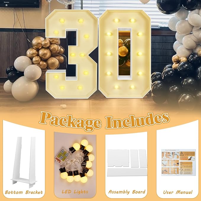 Marquee Light Up Letters: 4FT Large Decorative Signs for Party Decorations Baby Shower Birthday Wedding Engagement Anniversary, 4 Feet Tall Pre-Cut DIY Foamboard Letter V - Easy to Assemble