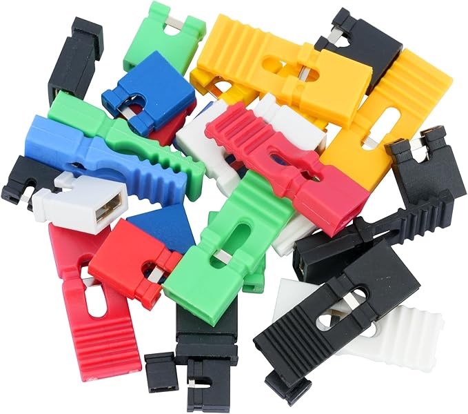 300Pcs Jumper Caps Kit 2.54mm 2.0mm 1.27mm Compatible with Arduino Raspberry Pi PCB Circuit Board Connection Pin