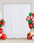 Eternal Beauty White Sequin Backdrop, 5x7 Ft Glitter Background Curtains for Christmas Shimmer Photography Party Wedding Birthday Back Drop Decor