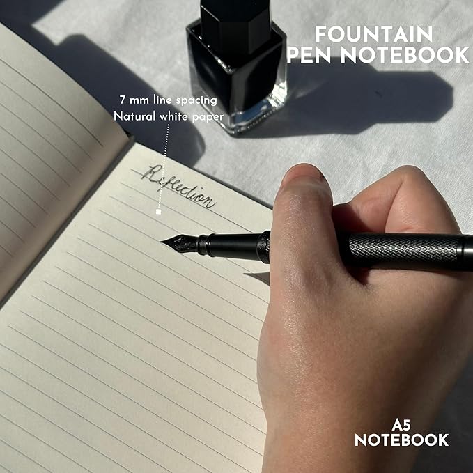 SETTINI Journal Notebook for Writing, Vegan Leather Hardcover Notebook - Pen loop, Back Pockets & Lay-Flat design, 120 GSM A5 College ruled Bleed free Paper, Gift Set for Men and Women, Emerald Green - Birthday Gift