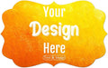 100-500 Custom Stickers Personalized Labels, Customized Stickers with Any Image Logo and Text. Custom Stickers for Business Logo Labels,etc. (Fancy Frame,5X2 Inch)