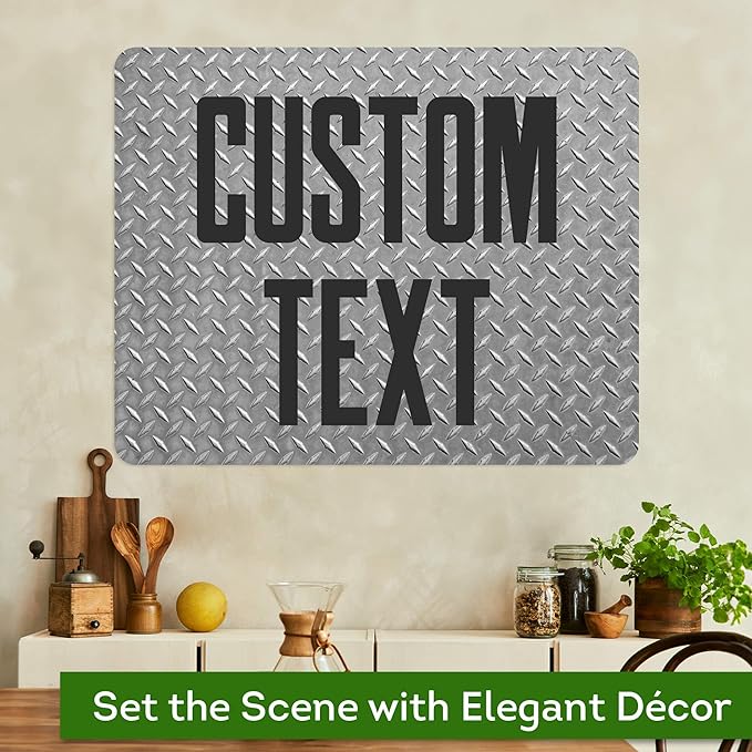 Custom Sign, Custom Street Sign, 11 Font Colors, 13 Font Styles, 4 Hole Options, 22 Sizes, 24x30 Inches, Rust Free DiBound, Fade Resistant, Made in USA by My Sign Center (Diamond Metal)