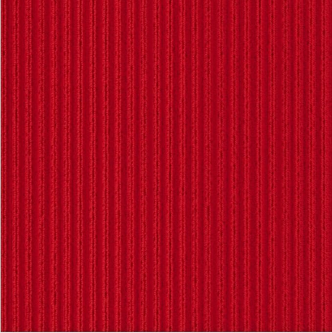 Ottomanson 3'11" x 8' Hallway Runner with Scraper Pile Extra Durable Non-Slip Rug Mat for Indoor & Outdoor Use - Ideal for Kitchen, Entryway, Patio & Garage - High-Traffic Carpet, Red