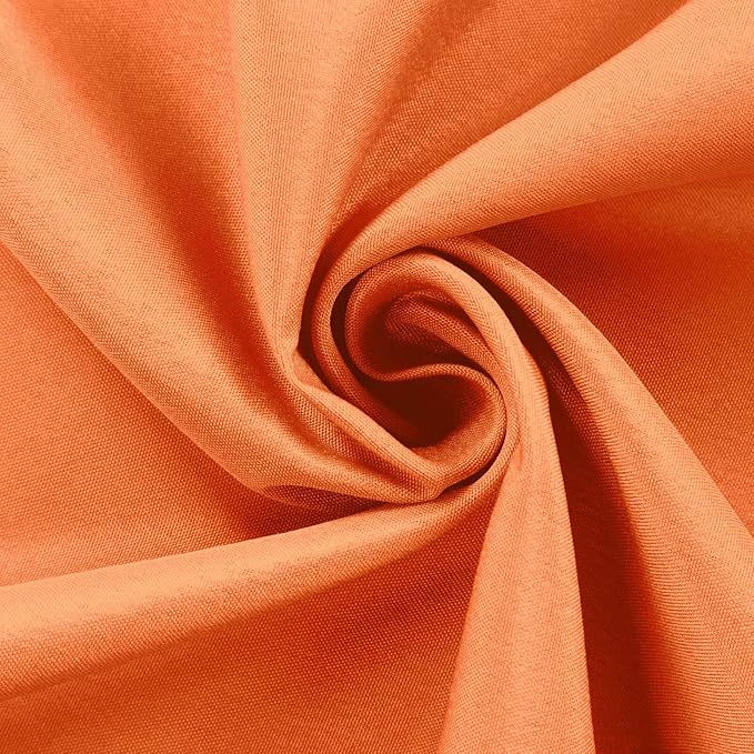 Efavormart 54x54 Orange Wholesale Linens Seamless Polyester Square Linen Tablecloth for Wedding Banquet Party Restaurant