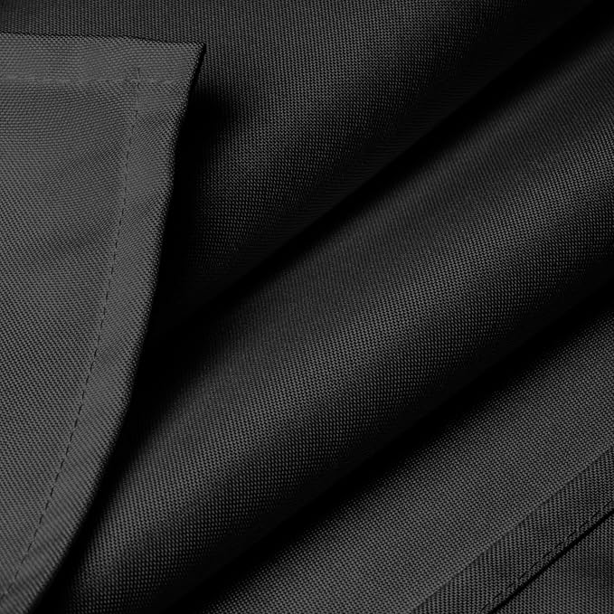 Lann's Linens - 10 Premium 70" x 120" Tablecloths for Wedding/Banquet/Restaurant - Rectangular Polyester Fabric Table Cloth - Black