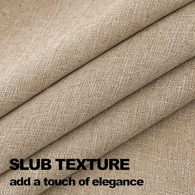 NLMUVW Linen Tablecloth 84 Inch for Rectangle, Burlap Textured Table Cloth Water Resistant Farmhouse Rustic Table Cover for Kitchen Dining Coffee, 54 x 84 Inch