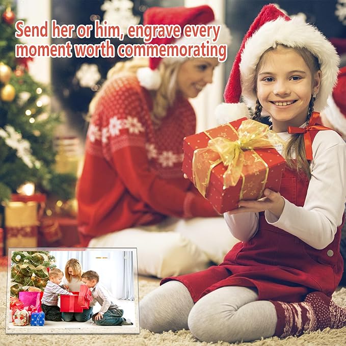 HELPLEX Picture Frames, 3 Pack 8x10 inch Acrylic Picture Frame Clear 8 x 10 Photo Frames Magnetic Picture Frames Ready for Tabletop Display, Effectively Protect Photos from Fading and Yellowing