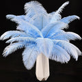 THARAHT Light Purple Ostrich Feathers 24pcs Natural Bulk 8-10Inch 20cm-25cm for Crafts Wedding Party Centerpieces Easter Gatsbi and Home Decoration Feathers