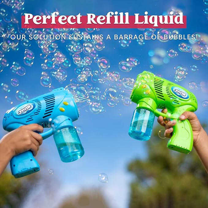 JOYIN 32 oz Bubble Solution Refills (Close to 1L/ 2.5 Gallon), Concentrated Solution for Bubble Machine, Wands, Blower, Easter (Purple)