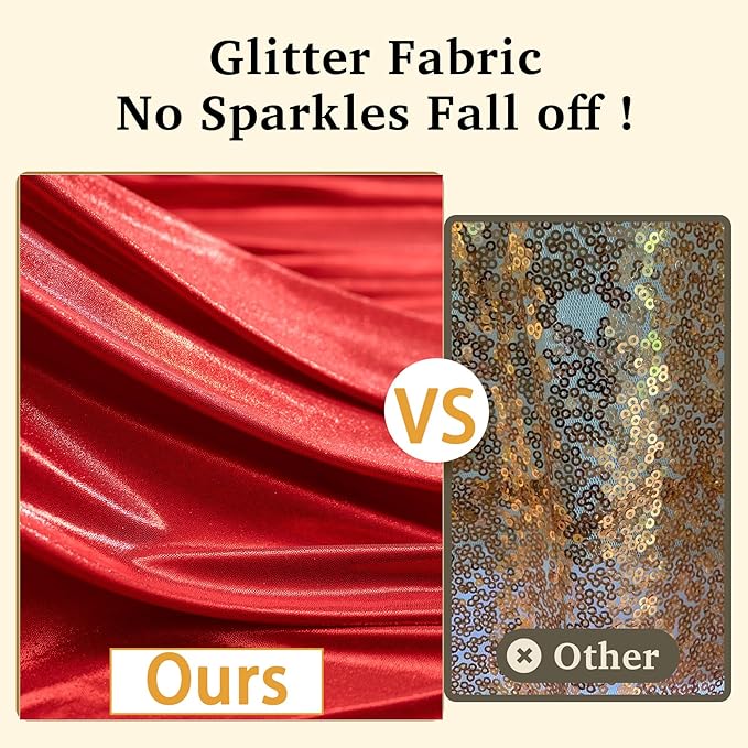 20ftx10ft Red Sequin Backdrop Curtain Panels for Parties, 4 Panels Wrinkle Free Glitter Photo Backdrop Drapes Shimmer Back Drop Cloth for Wedding Birthday Christmas Photography Background