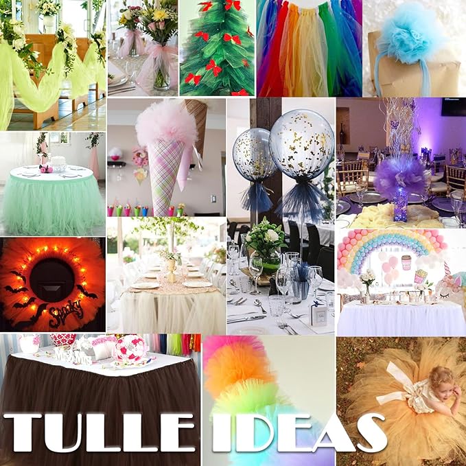 Emerald Green Tulle Fabric Rolls 54 Inch by 40 Yards Tulle Bolt Spool for Wedding Decorations Christmas Gift Wrapping DIY Tutu Baby Shower Table Skirt Ceiling Decor Birthday Party Craft Supplies