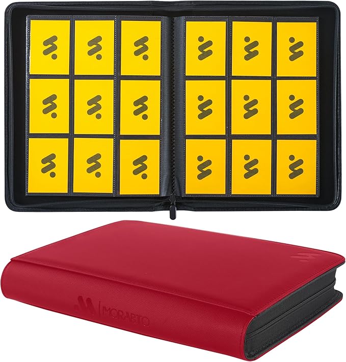 Card Binder 9 Pocket,Trading Card Binder Holds up to 360 Cards with 20 Sleeves,Zipper Card Holder Album Compatible with TCG Card/Game Cards/Sports Card