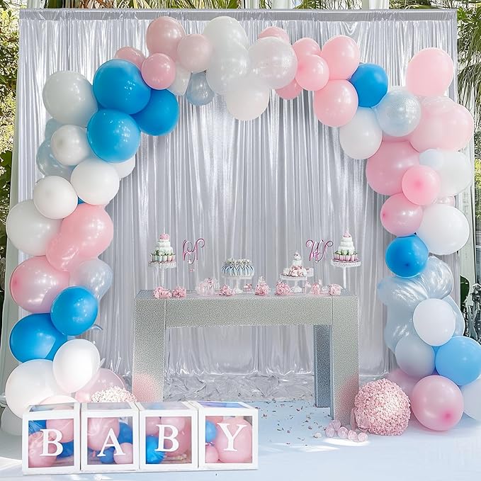 20x10 ft Wrinkle Free Silver Sequin Backdrop Curtain for Parties,Thick Not Fall Glitter Wedding Drapes Backdrop,4 Panels 5x10ft Shimmer Photo Wall Back Drop Cloth for Birthday Photography Background
