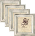 5x5 Picture Frames Set of 4 Vintage Photo Frame, Rustic Retro Photo Frame with Real Glass,Decorative Art Wall Mount and Tabletop Display Family Friends Wedding Gift