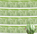 4 Pack 10 Feet Light Green Foil Fringe Garland Metallic Tinsel Streamers Banner Wall Hanging Curtain Backdrop for Parade Floats, Wedding, Graduate, Mother's Day, Birthday Party Decoration