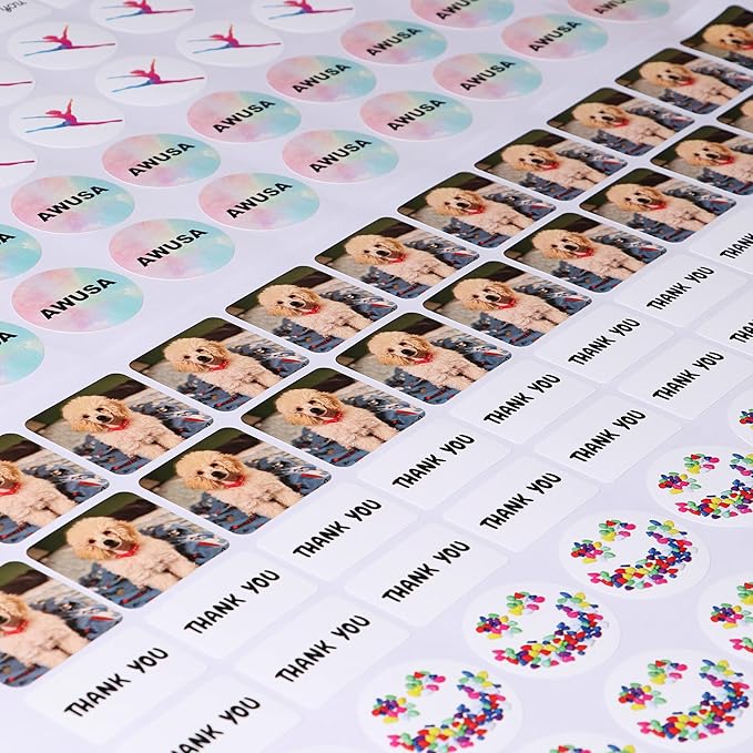 Custom Stickers Personalized Labels - Customized Stickers with Any Design Image Logo Text,Custom Thank You Label Stickers,Custom Stickers for Business Logo,100 Labels (Oval,6"x4")