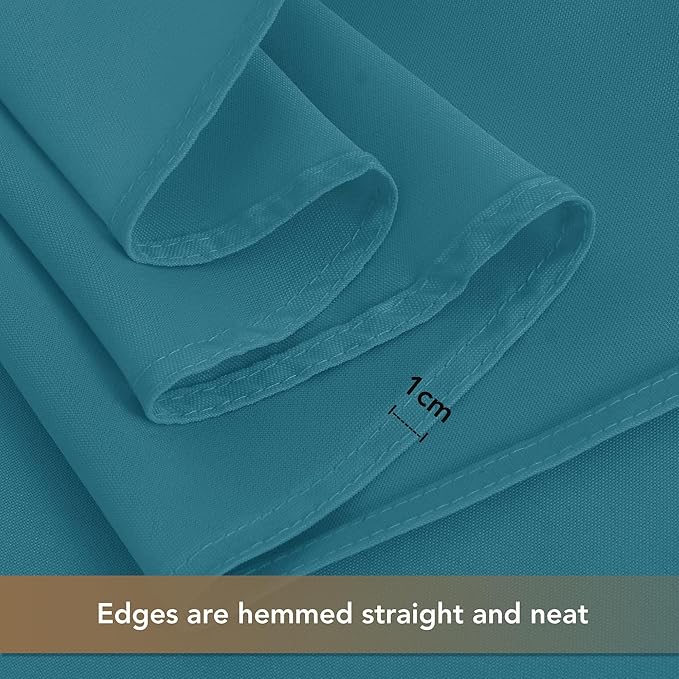 sancua Square Tablecloths 54x54 Inch - Teal Fabric Table Cloth for Square or Round Tables, Washable Polyester Table Cover for Dinner, Holiday Party, Decorative Display Tables