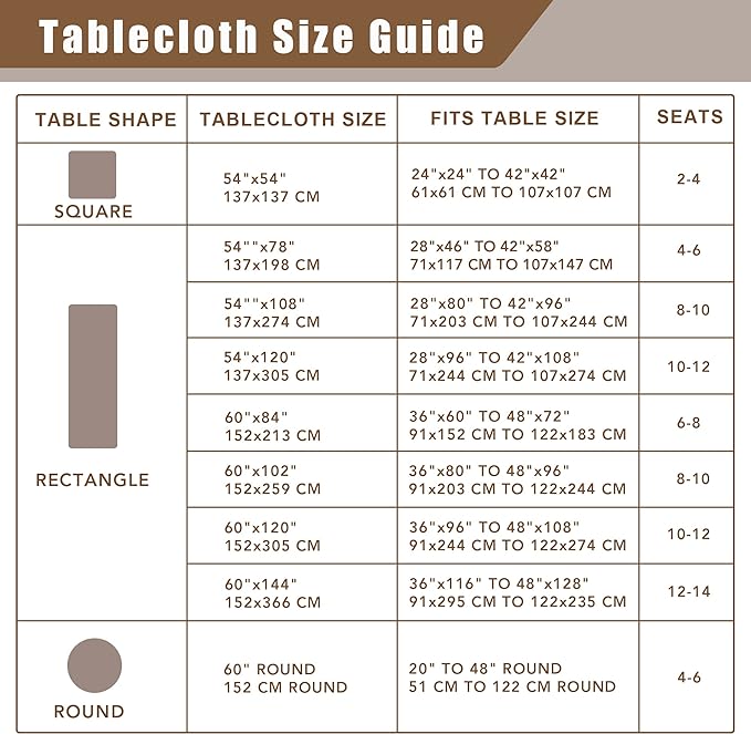 Fitable Faux Linen Beige Table Clothes Rectangle 60 x 102 Inch - 2 Pack Neutral Tablecloths for 6 Foot Tables, Faux Burlap Kitchen Table Covers for Dining, Party, Farmhouse, Banquet, Buffet