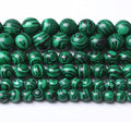 Turquoise Stone Beads Gemstone Round Crystal Energy Jade Beads Stone Beads for Jewelry Making DIY Bracelet Necklace Jewelry Making 1 Strand 15.5inch 60PCS 6MM